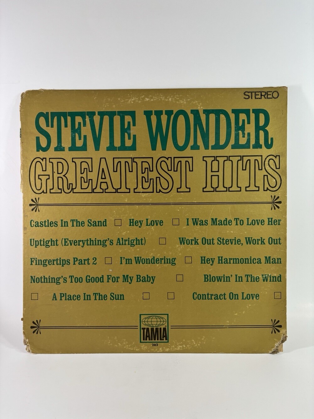 Stevie Wonder - Greatest Hits - 1968 Tamla TS-282 LP Vinyl Record - EX